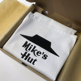 Personalised "Classic Hut" Apron White