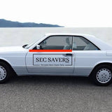 Mercedes W126 Coupe C126 500SEC Door window seal weatherstrip left side
